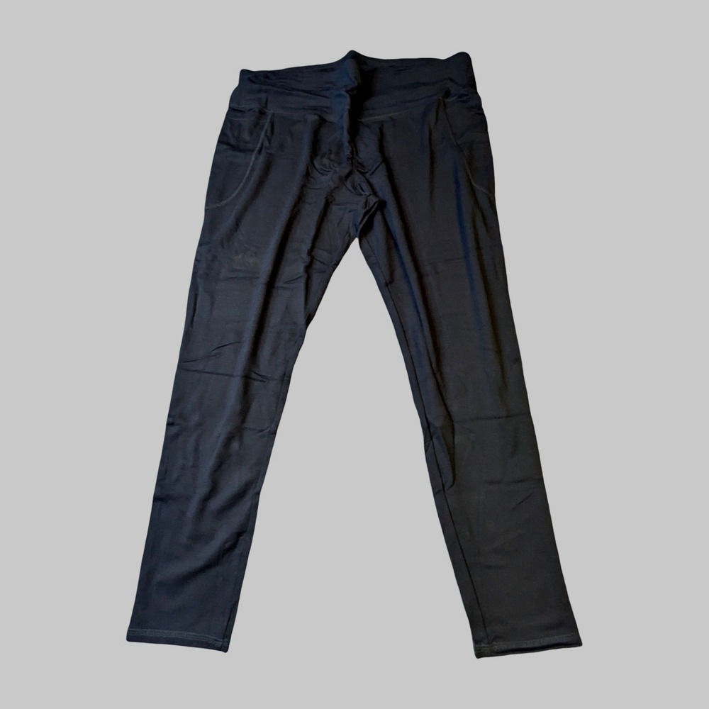 Snag Athletics Womens Full Length Active Leggings Navy Blue Side Us 20-22